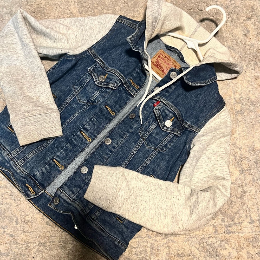 Levi Jean jacket with hood